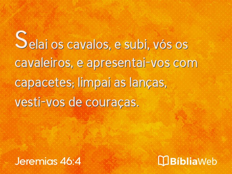 Jeremias 46:4 em imagem para compartilhar