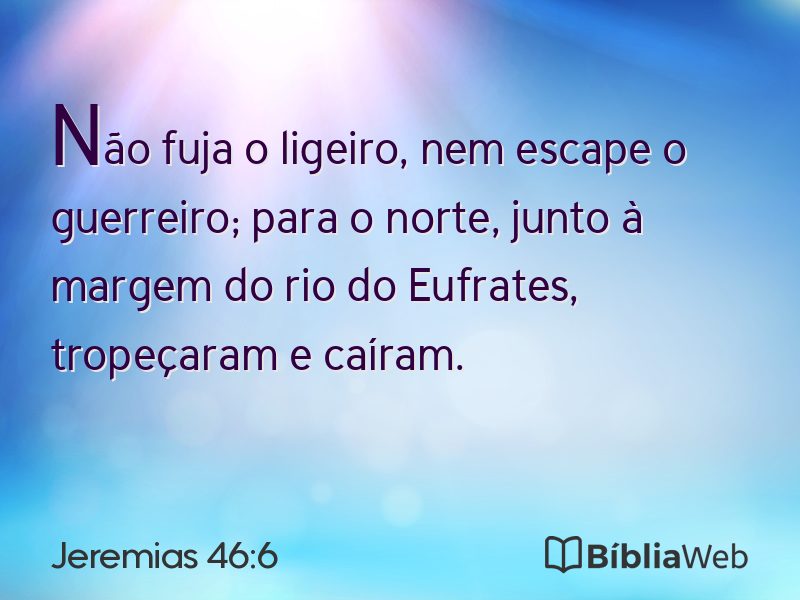 Jeremias 46:6 em imagem para compartilhar