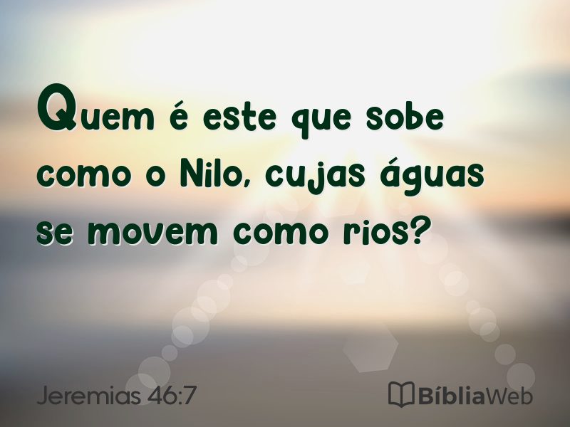 Jeremias 46:7 em imagem para compartilhar
