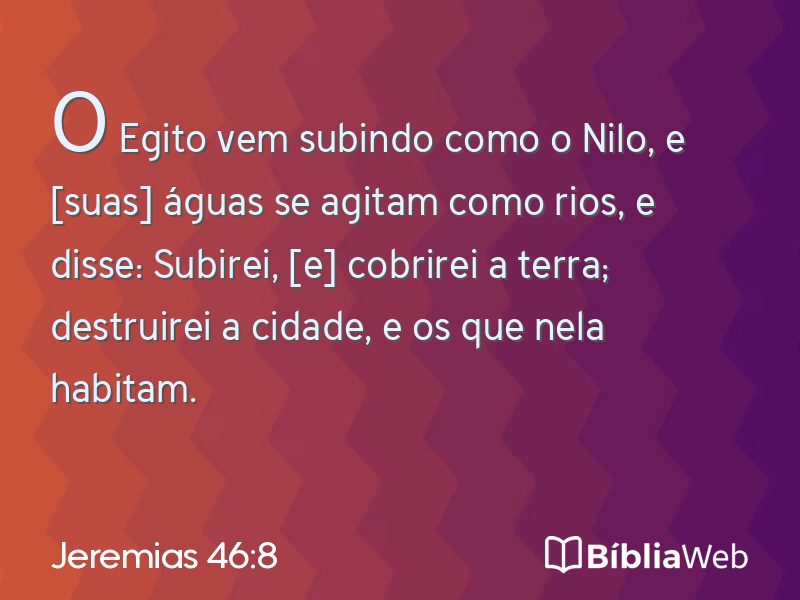 Jeremias 46:8 em imagem para compartilhar