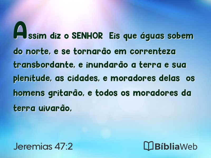 Jeremias 47:2 em imagem para compartilhar