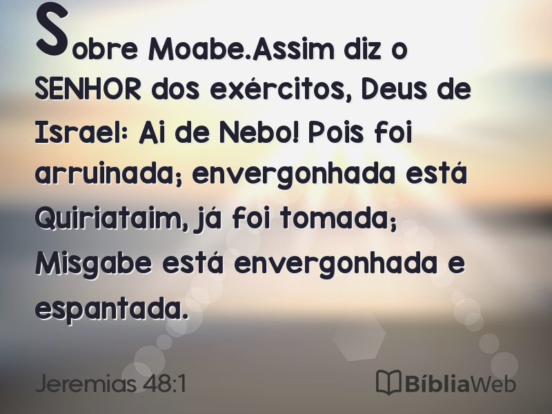 Jeremias 48:1 em imagem para compartilhar