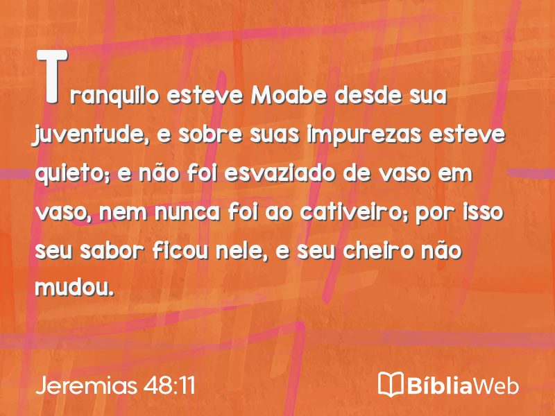 Jeremias 48:11 em imagem para compartilhar