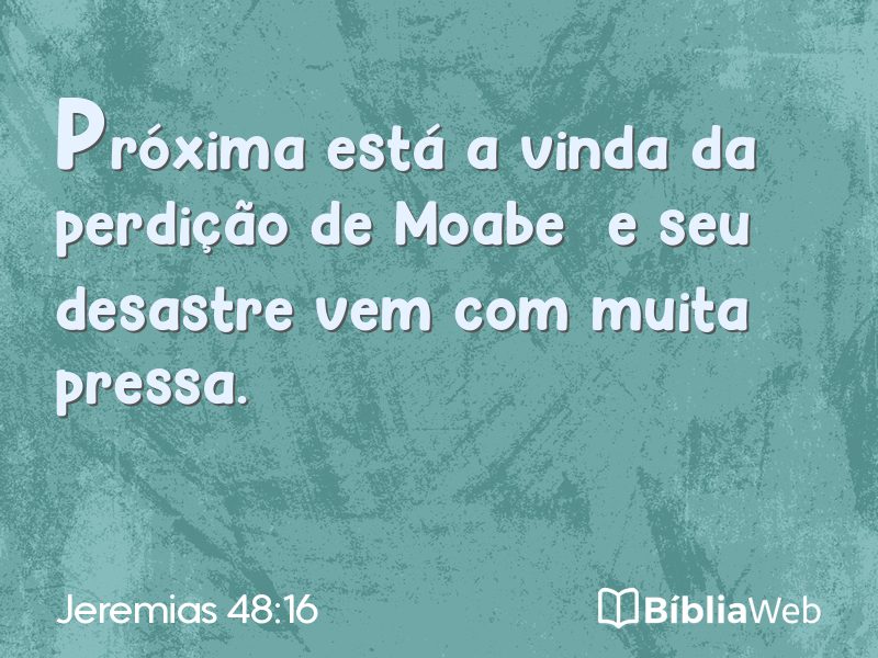 Jeremias 48:16 em imagem para compartilhar