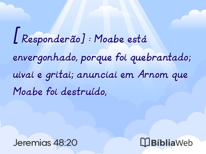 Jeremias 48:20 em imagem para compartilhar