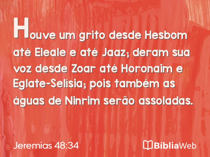 Jeremias 48:34 em imagem para compartilhar