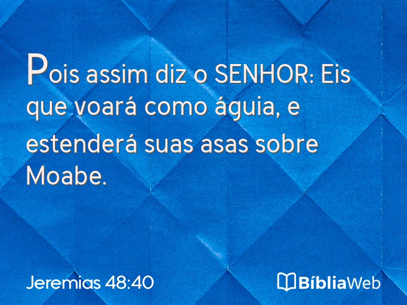 Jeremias 48:40 em imagem para compartilhar