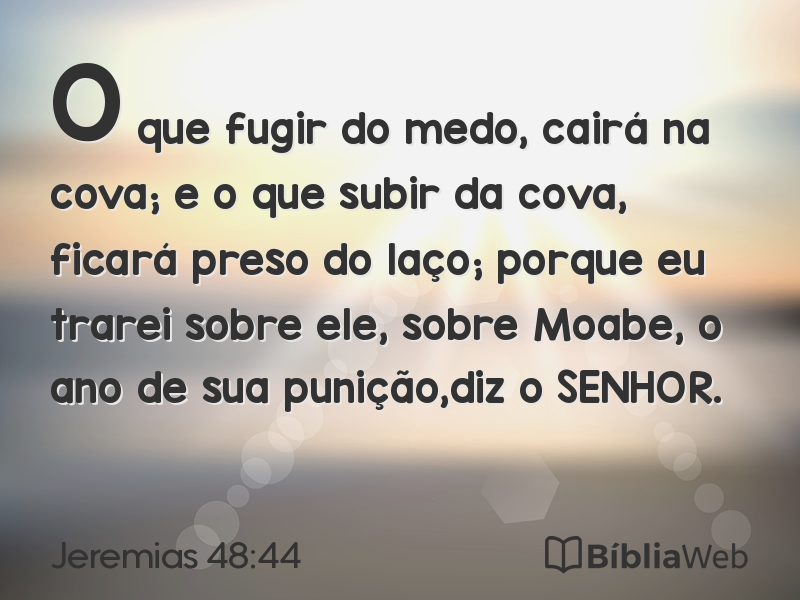Jeremias 48:44 em imagem para compartilhar