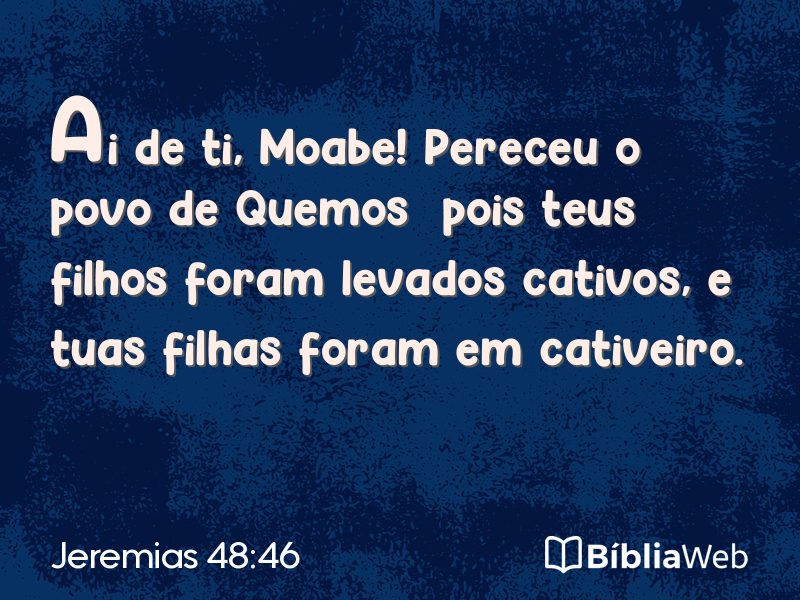 Jeremias 48:46 em imagem para compartilhar