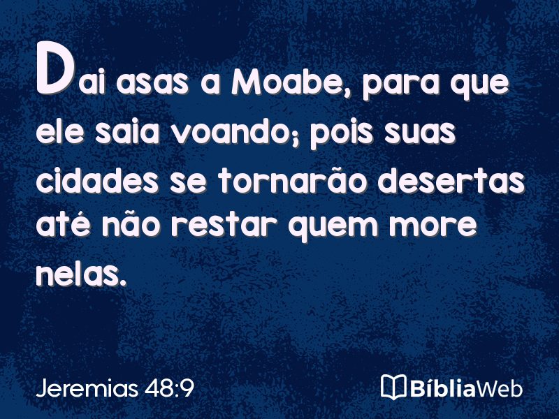 Jeremias 48:9 em imagem para compartilhar