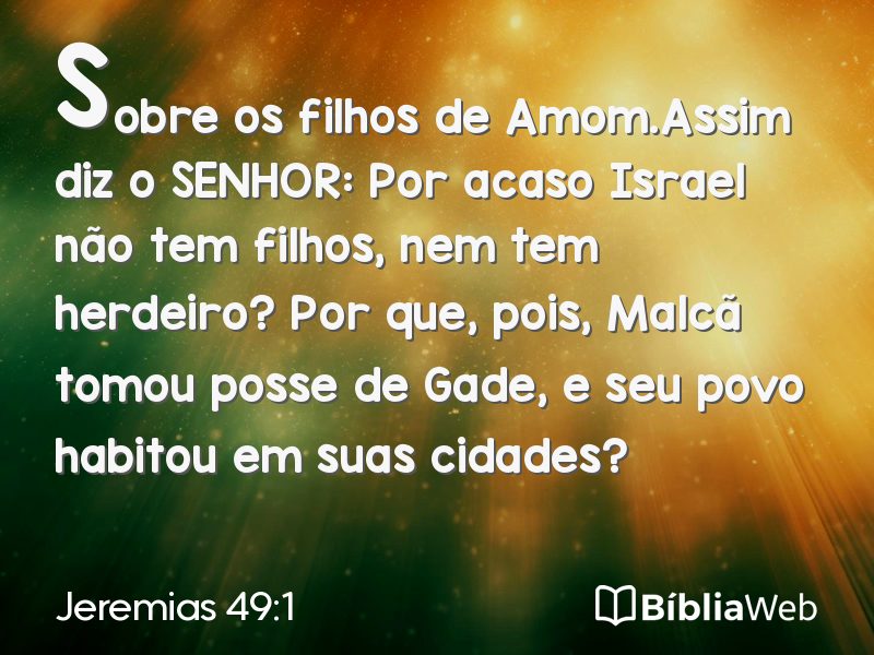 Jeremias 49:1 em imagem para compartilhar