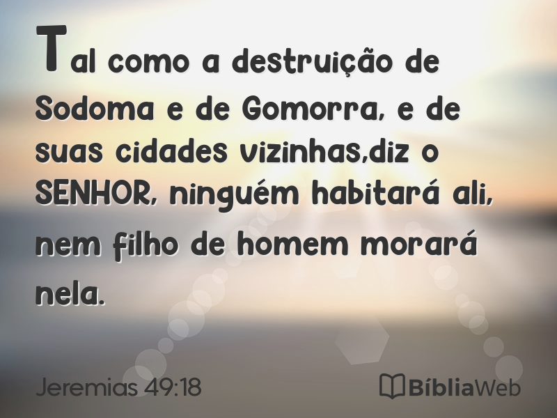Jeremias 49:18 em imagem para compartilhar