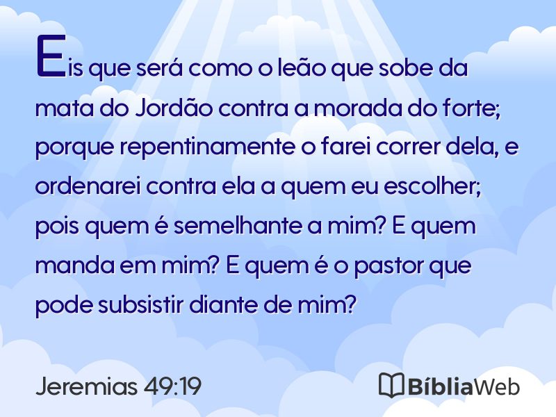 Jeremias 49:19 em imagem para compartilhar
