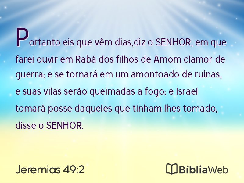 Jeremias 49:2 em imagem para compartilhar