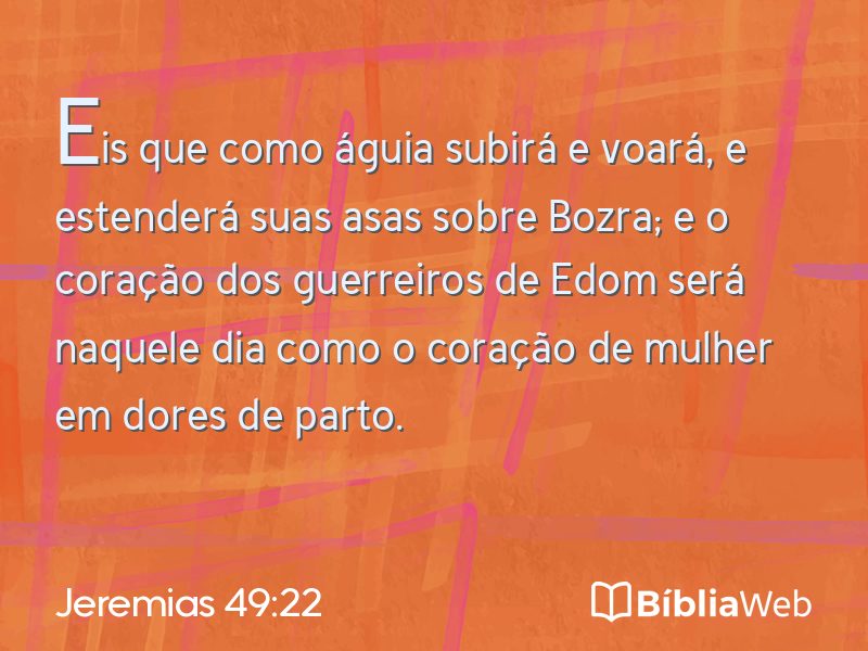 Jeremias 49:22 em imagem para compartilhar