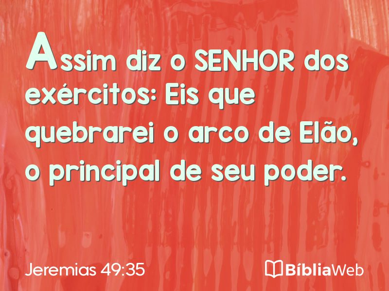 Jeremias 49:35 em imagem para compartilhar