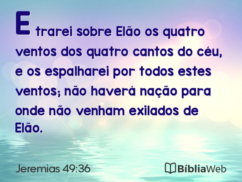 Jeremias 49:36 em imagem para compartilhar