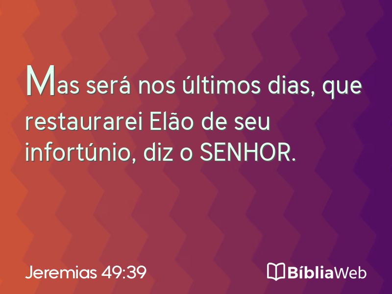 Jeremias 49:39 em imagem para compartilhar