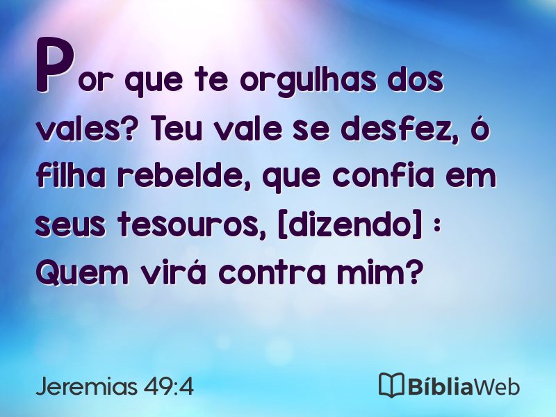 Jeremias 49:4 em imagem para compartilhar