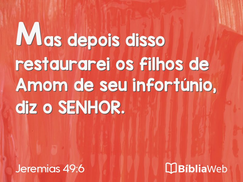 Jeremias 49:6 em imagem para compartilhar