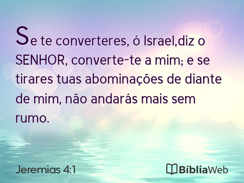 Jeremias 4:1 em imagem para compartilhar