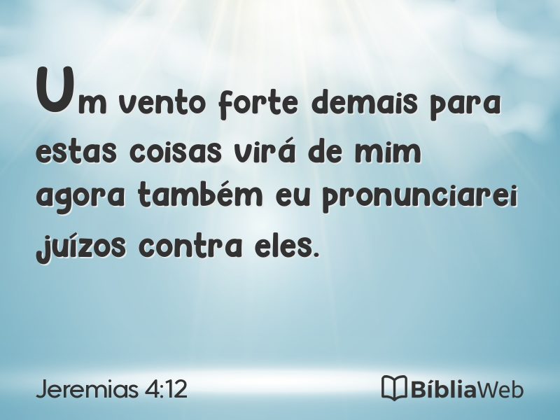 Jeremias 4:12 em imagem para compartilhar