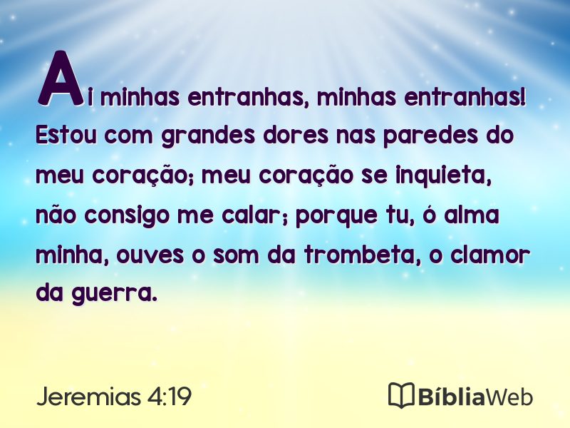 Jeremias 4:19 em imagem para compartilhar
