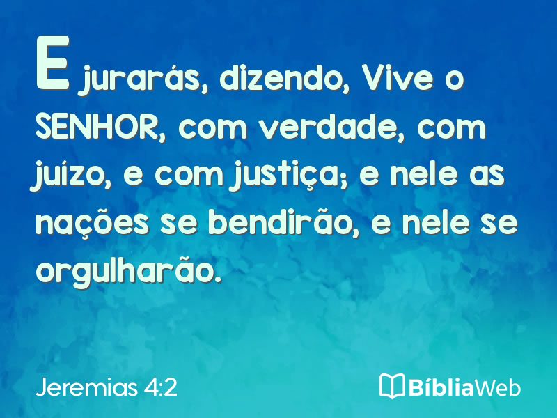 Jeremias 4:2 em imagem para compartilhar