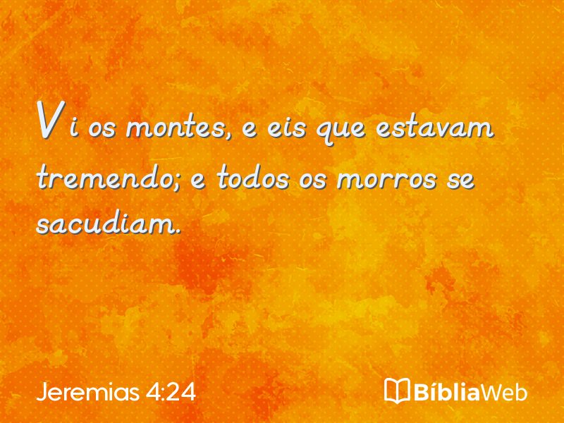 Jeremias 4:24 em imagem para compartilhar