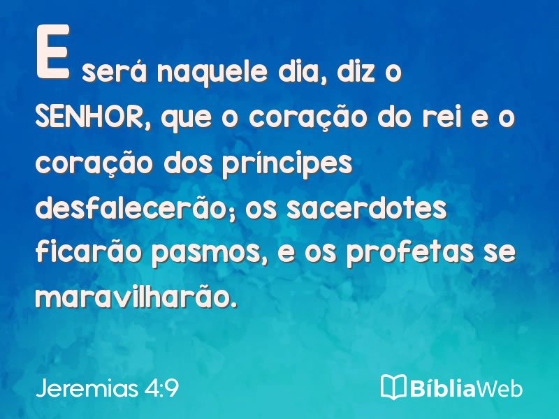 Jeremias 4:9 em imagem para compartilhar
