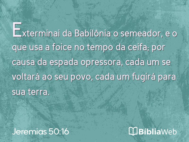 Jeremias 50:16 em imagem para compartilhar