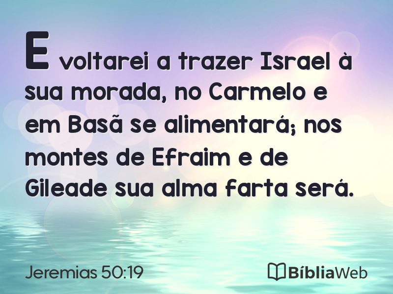 Jeremias 50:19 em imagem para compartilhar