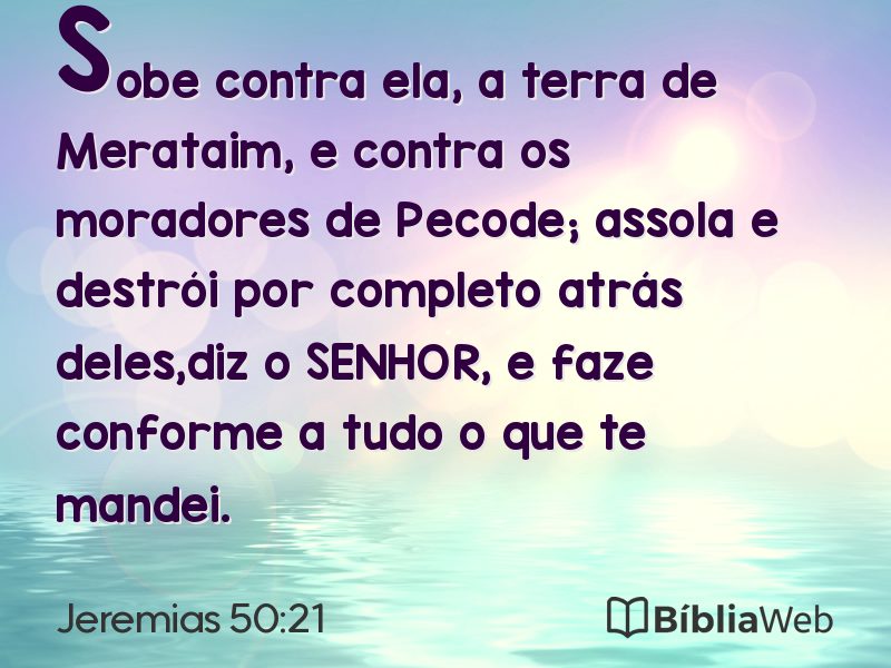 Jeremias 50:21 em imagem para compartilhar