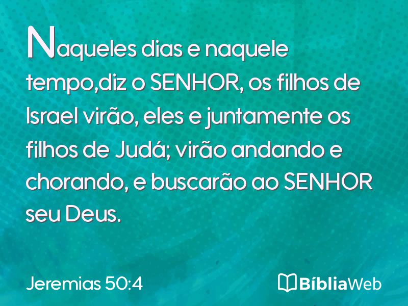 Jeremias 50:4 em imagem para compartilhar