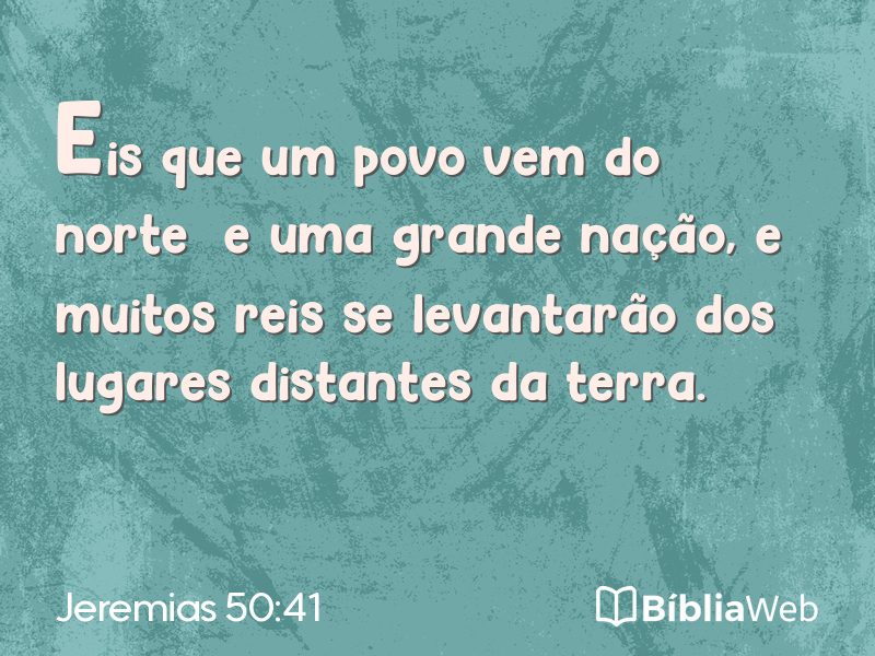 Jeremias 50:41 em imagem para compartilhar