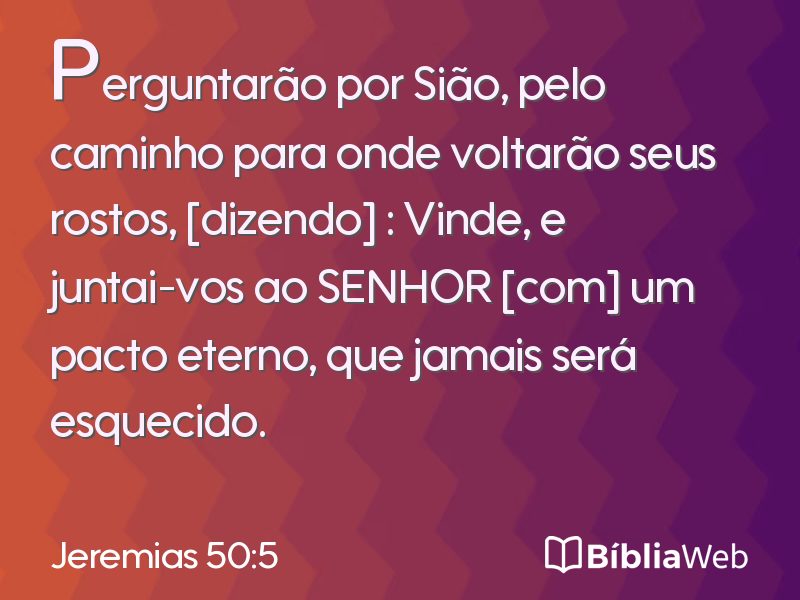 Jeremias 50:5 em imagem para compartilhar