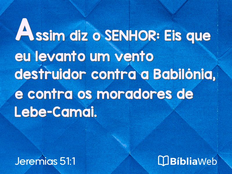 Jeremias 51:1 em imagem para compartilhar