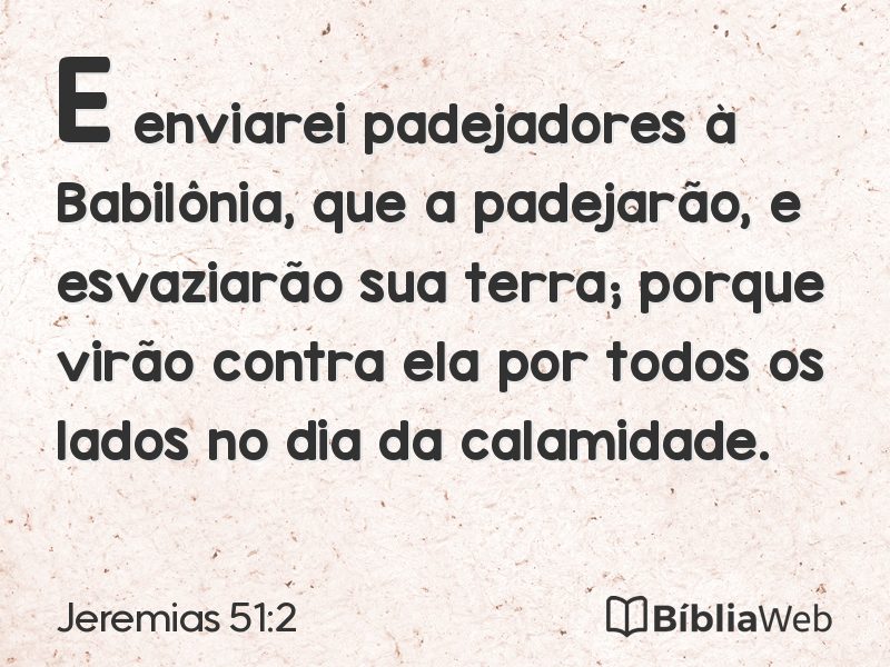 Jeremias 51:2 em imagem para compartilhar