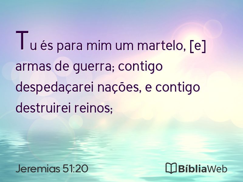 Jeremias 51:20 em imagem para compartilhar
