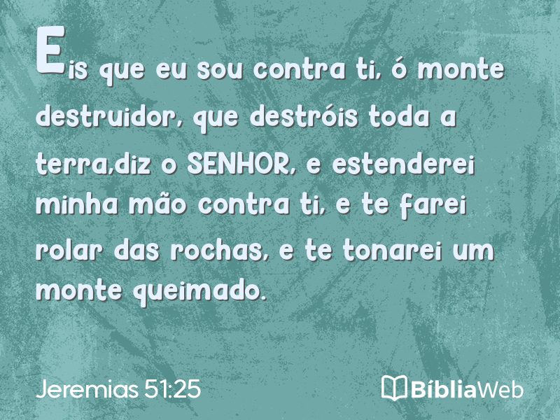 Jeremias 51:25 em imagem para compartilhar