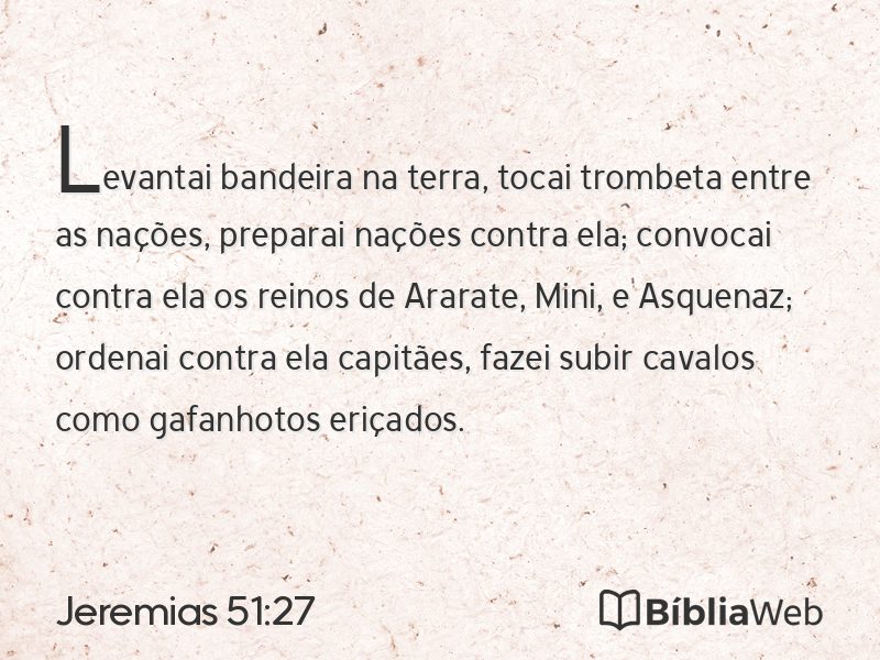 Jeremias 51:27 em imagem para compartilhar