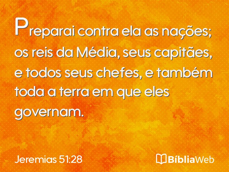 Jeremias 51:28 em imagem para compartilhar