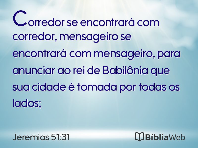 Jeremias 51:31 em imagem para compartilhar