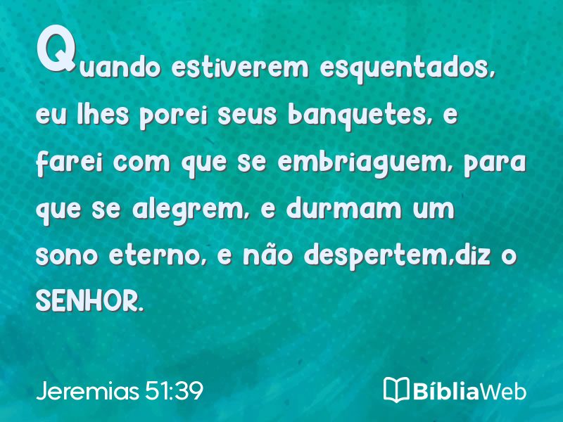 Jeremias 51:39 em imagem para compartilhar