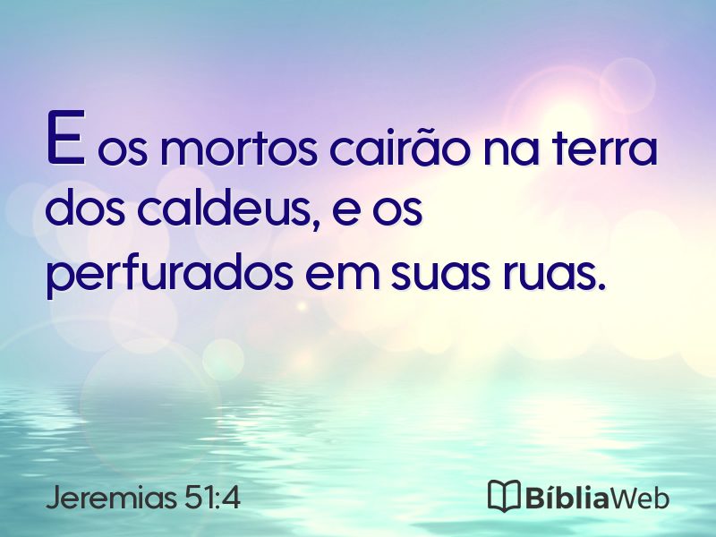 Jeremias 51:4 em imagem para compartilhar