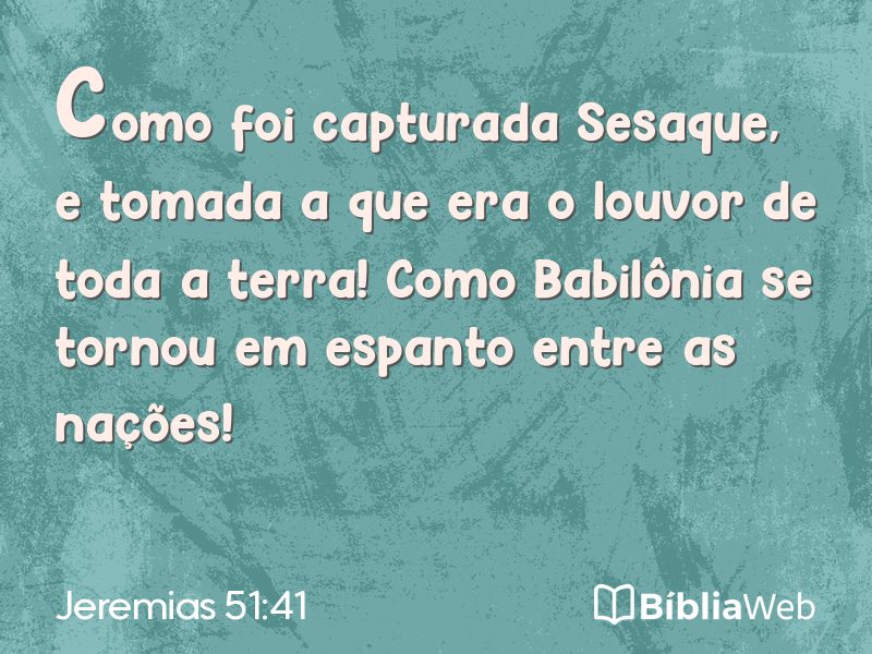 Jeremias 51:41 em imagem para compartilhar