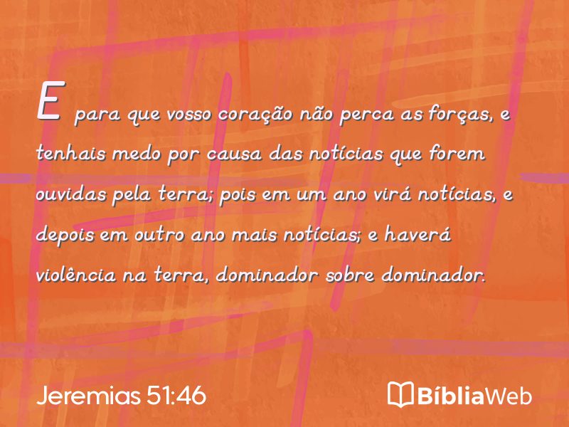 Jeremias 51:46 em imagem para compartilhar