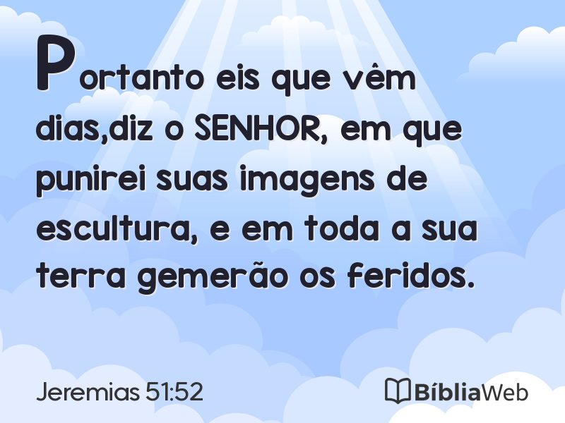 Jeremias 51:52 em imagem para compartilhar