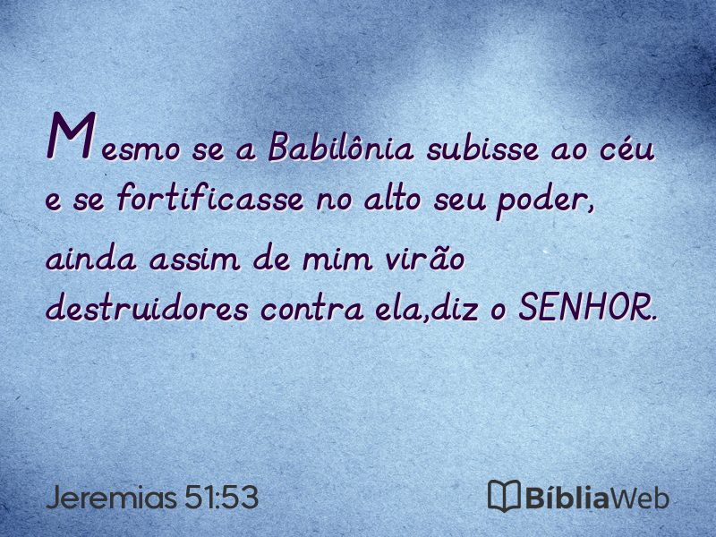 Jeremias 51:53 em imagem para compartilhar
