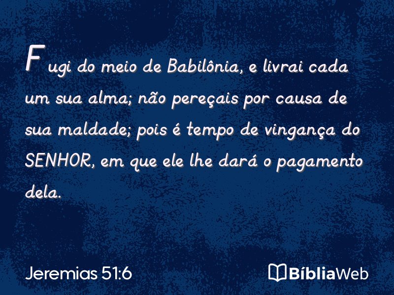 Jeremias 51:6 em imagem para compartilhar